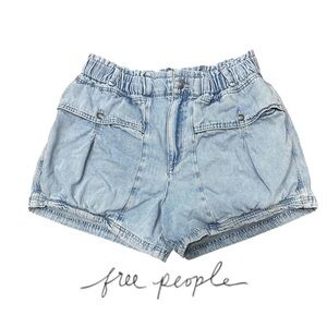 We The Free Light Wash Utility Women's Shorts Large